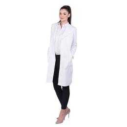 Halat medical dama 01 carré, culoare alb - marimea xs