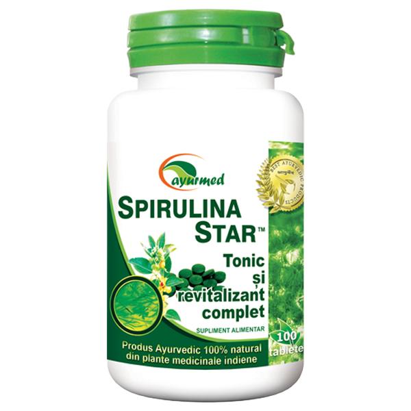 Spirulina Star Ayurmed, 100 tablete