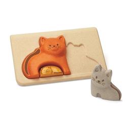 Puzzle din lemn cu pisicute - plan toys