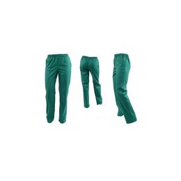 Pantaloni medicali, barbati, cu elastic si snur, cu doua buzunare, verzi, xs intl