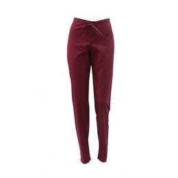 Pantaloni medicali, dama, cu elastic si snur, cu doua buzunare, grena, M INTL