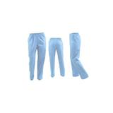 Pantaloni medicali, barbati, cu elastic si  doua buzunare, Bleu, XS INTL