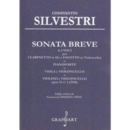Sonata Breve a 2 voci per Clarinetto in Do e Fagotto - Constantin Silvestri, editura Grafoart