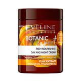 Crema de zi si noapte, Eveline Cosmetics,  Botanic Expert, hranitoare cu extract de in,100 ml