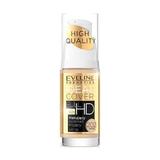 Fond de ten, Eveline Cosmetics, High Quality, Ideal Cover FULL HD 16h, SPF 10, 202 Pastel, 30 ml
