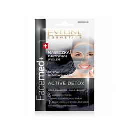 Masca de fata eveline cosmetics, facemed, cu carbon activ , 10 ml