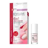 Tratament pentru unghii, Eveline Cosmetics, Care&Colour 6w1, 5 ml, French