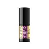 Lac de unghii, Eveline Cosmetics, Hybrid Professional Gel Polish Uv\led, deep purple 295, 5 ml