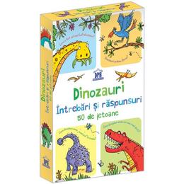 Dinozauri. Intrebari si raspunsuri. 50 de jetoane, editura Didactica Publishing House