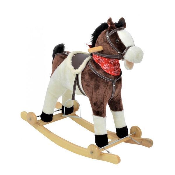 Balansoar calut little mom rider cu roti pentru copii