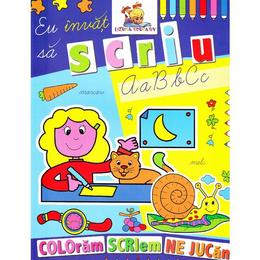 Eu invat sa scriu - Coloram, scriem, ne jucam, editura Lizuka Educativ