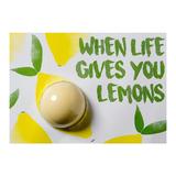 Set cadou Felicitare cu bila efervescenta de baie 40g + plic When Life Gives You Lemons, Bomb Cosmetics