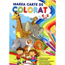 Marea carte de colorat 4-5 ani, editura Aramis