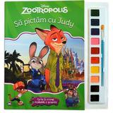 Sa pictam cu Judy - Carte de colorat cu pensula si acuarele, editura Litera