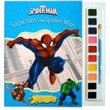 Sa pictam cu Spider-Man - Carte de colorat cu pensula si acuarele, editura Litera