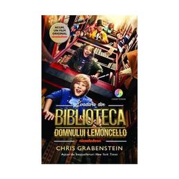 Evadare din biblioteca domnului Lemoncello (coperta film) - Chris Grabenstein, editura Corint