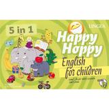 Happy Hoppy, English for children 5 in 1: Sing, play and learn english, editura Linghea