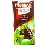 Ciocolata Neagra cu Menta Torras, 75 g