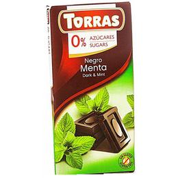 Ciocolata neagra cu menta torras, 125 g