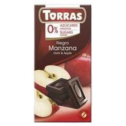 Ciocolata neagra cu mere torras, 75 g