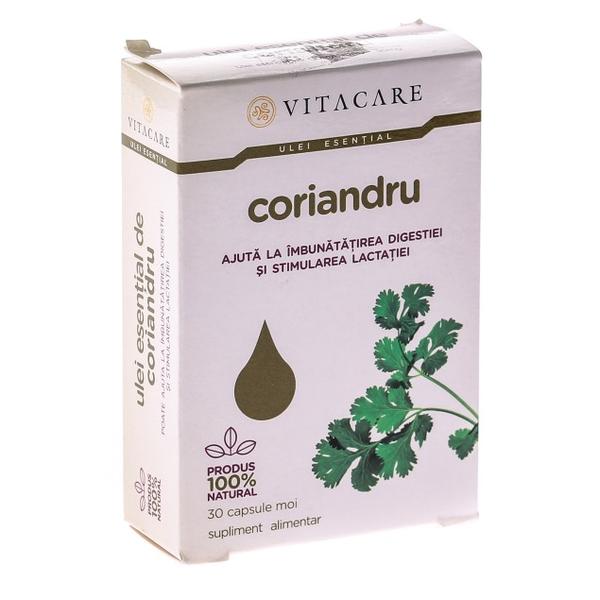 Ulei Esential de Coriandru Vita Care, 30 capsule