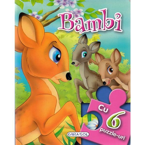 Bambi. Povesti cu 6 puzzle-uri, editura Girasol