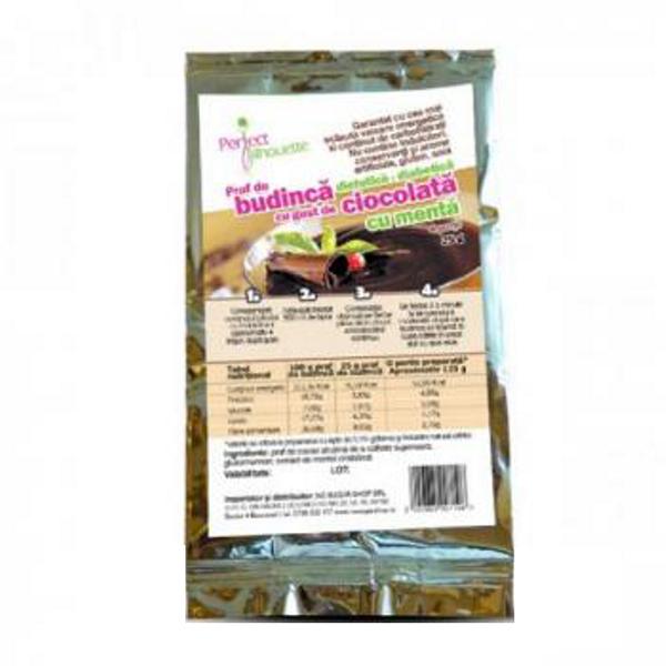 Budinca cu Cacao, Menta si Faina Konjac No Sugar, 25 g