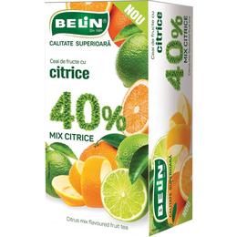 Belin ceai de fructe cu citrice 40% nova plus, 20 buc