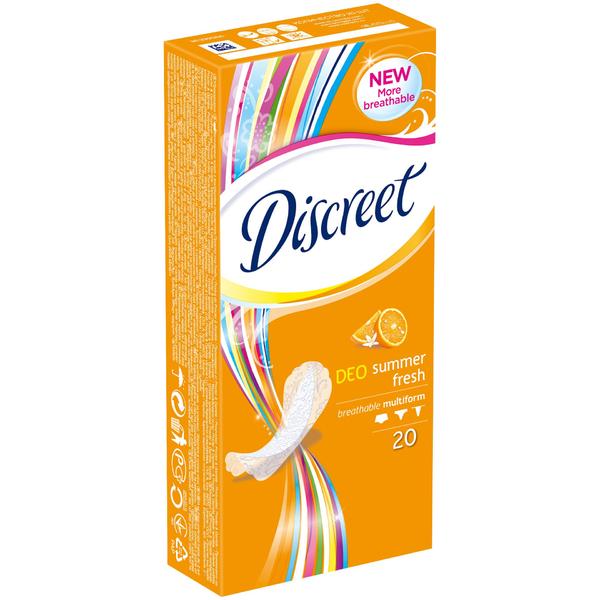 Absorbante zilnice discreet summer fresh protecter gamble, 20 buc