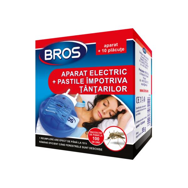 Aparat Electric Impotriva Tantarilor + 10 Pastile Bros Sana Est