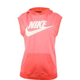 Hanorac femei nike sleeveless po hoody-wash 802555-696, s, roz