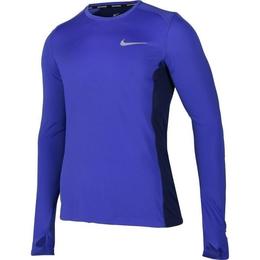 Bluza barbati Nike Dry Miler Top 833593-452, XL, Albastru