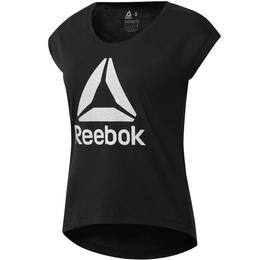 Tricou femei Reebok Workout Ready Supremium 2.0 CE1176, XL, Negru