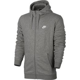 Hanorac barbati nike nsw club hoodie fz ft 804391-063, xxl, gri