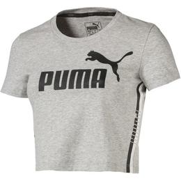 Tricou femei puma tape logo croped 85213504, m, gri