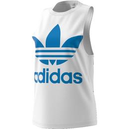 Maiou femei adidas originals trefoil tank dh3180, m, alb