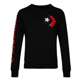 Bluza femei converse cu imprimeu logo 10008127-001, xl, negru