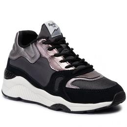 Pantofi sport femei Pepe Jeans Horlow Up Run PLS30943-999, 40, Negru