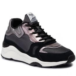 Pantofi sport femei pepe jeans horlow up run pls30943-999, 39, negru