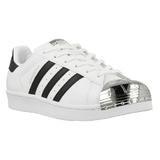Pantofi sport femei adidas Originals Superstar Metal Toe W White BB5114, 36 2/3, Alb