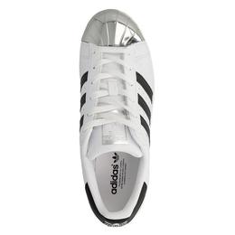 Pantofi sport femei adidas originals superstar metal toe w white bb5114, 36 2/3, alb