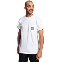 Tricou barbati dc shoes basic pocket t-shirt edykt03463-wbb0, xs, alb