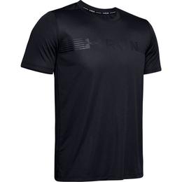Tricou barbati Under Armour Warped Short Sleeve 1342960-001, L, Negru