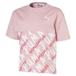 Tricou copii puma alpha graphic girls' tee, 117-128 cm, roz