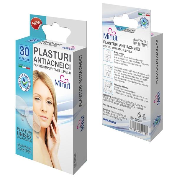 Plasturi Antiacneici Minut Vision Trading, 30 buc