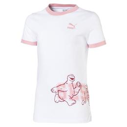 Tricou copii puma sesame street tee 58037902, 105-116 cm, alb