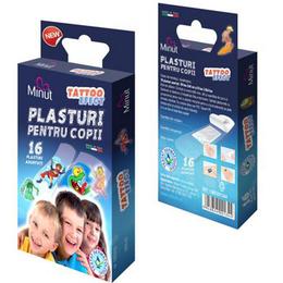 Plasturi Copii Tatuaj Minut Vision Trading, 16 buc