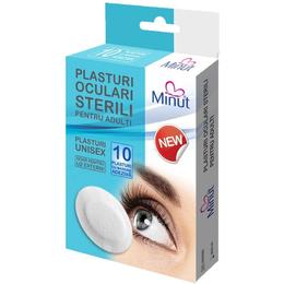 Plasturi oculari sterili pentru adulti minut vision trading, 10 buc