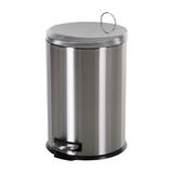 Cos de gunoi 20l cu galeata interioara, Inox, 44 cm 