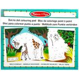 Dot-to-dot colouring pad. Bloc de colorat punct cu punct: Animale salbatice